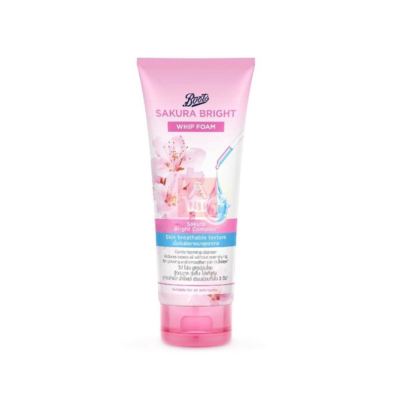 Boots Sakura Bright Whip Foam Facewash